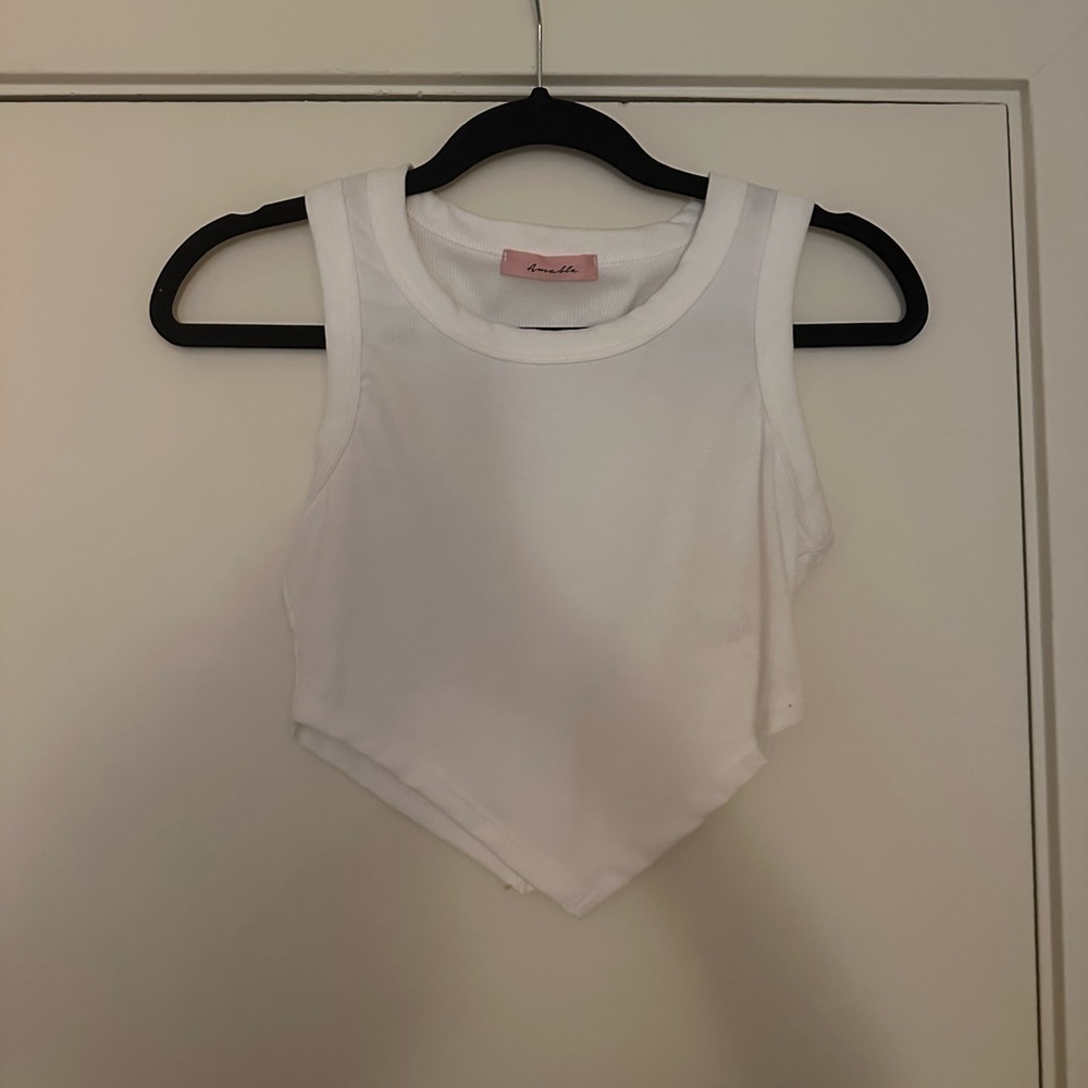 White Crop Top